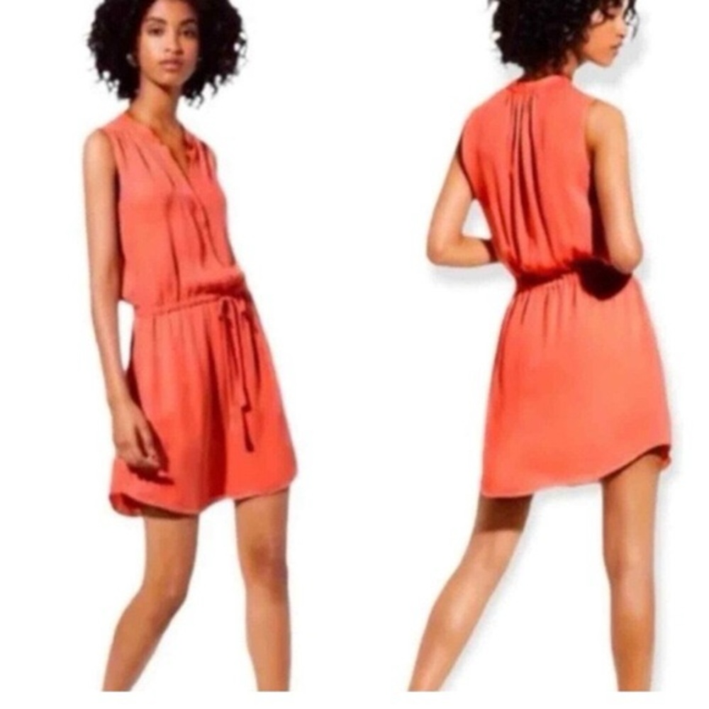Babaton 100 silk Benedict tie waist dress